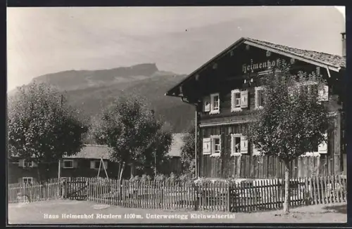 AK Riezlern /Kleinwalsertal, Hotel Haus Heimenhof