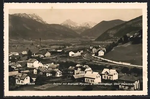 AK Selztal, Ansicht mit Bosruck, Pyrgass und Scheiblingkogl