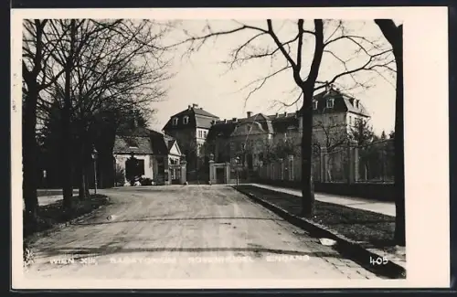 AK Wien, Sanatorium Rosenhügel, Eingang