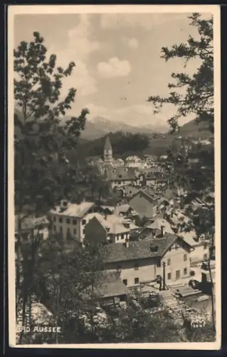 AK Bad Aussee, Blick über die Dächer des Ortes