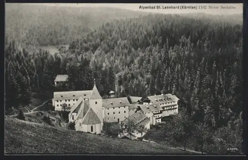 AK Albeck /Kärnten, Kirche St. Leonhard im Bade