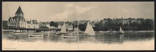 Klapp-AK Ouchy /Lac Léman, Panorama