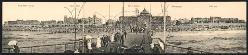 Klapp-AK Scheveningen, Grand Hotel d`Orange, Pier en Kurhaus, Hotel garni
