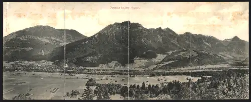 Klapp-AK Bludenz /Vorarlberg, Ortspanorama mit Bergen