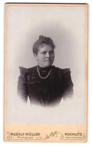 Fotografie Rudolf Müller, Rochlitz, Gärtnerstrasse, Porträt einer Dame