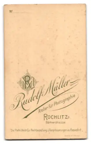 Fotografie Rudolf Müller, Rochlitz, Gärtnerstrasse, Porträt einer Dame