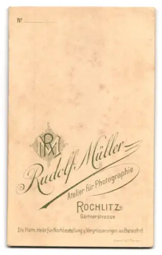 Fotografie Rudolf Müller, Rochlitz, Gärtnerstrasse, Porträt eines jungen Mädchens