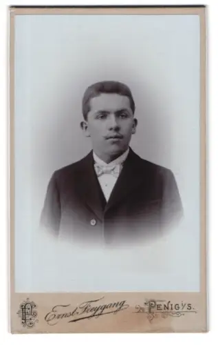 Fotografie Ernst Freygang, Penig, Brückenstr., Porträt eines jungen Mannes