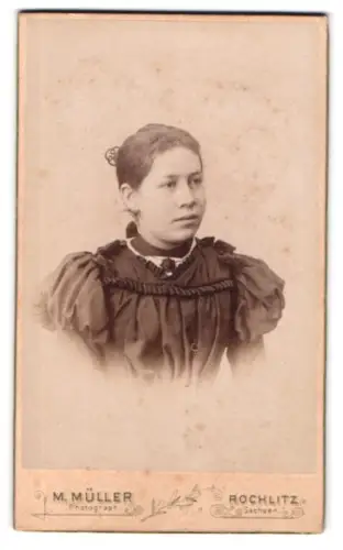Fotografie M. Müller, Rochlitz /Sachsen, Charmantes Porträt einer jungen Frau