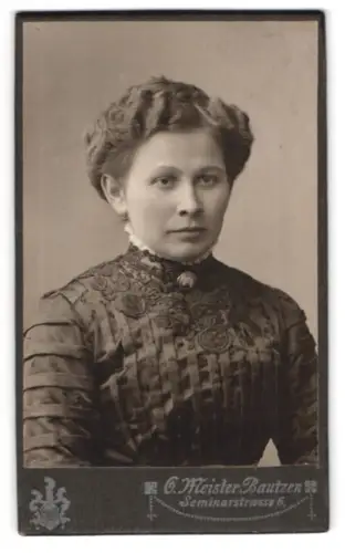 Fotografie Oskar Meister, Bautzen, Seminarstrasse 6, Porträt einer Dame