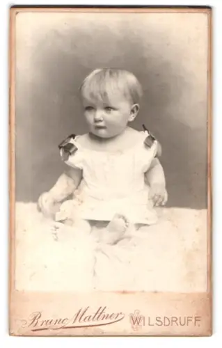 Fotografie Bruno Mattner, Wilsdruff, Meissner Strasse 43, Porträt eines kleinen Kindes