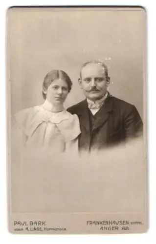 Fotografie Paul Bark, Frankenhausen /Kyffh., Anger 68, Porträt eines Paares