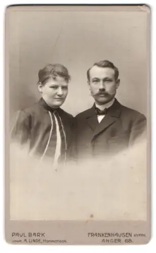 Fotografie Paul Bark, Frankenhausen /Kyffh., Anger 68, Porträt eines Paares