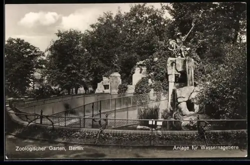 AK Berlin, Zoologischer Garten, Anlage für Wassernagetiere