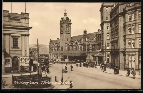 AK Nottingham, Victoria Station, Bahnhof
