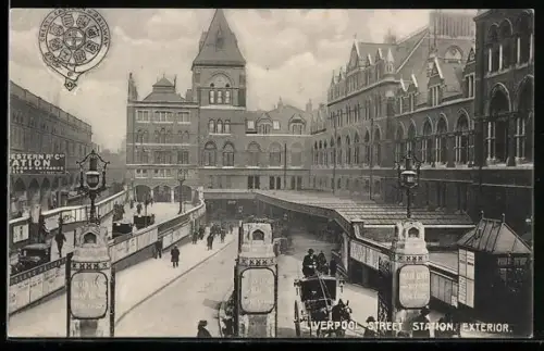 AK Liverpool, Street Station Exterior, Bahnhof