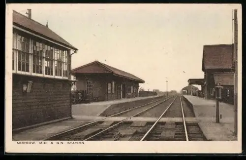 AK Murrow, Mid. & G. N. Station, Bahnhof