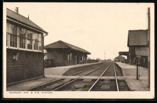 AK Murrow, Mid. & G. N. Station, Bahnhof