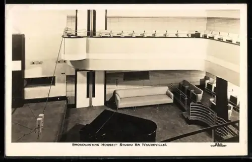 AK London, BBC-Broadcasting House: Studio BA Vaudeville, Art Deco