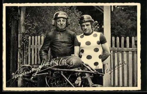 AK Steherrennen, Henri Lemoine et son Entraineur Leon Vanderstoyft