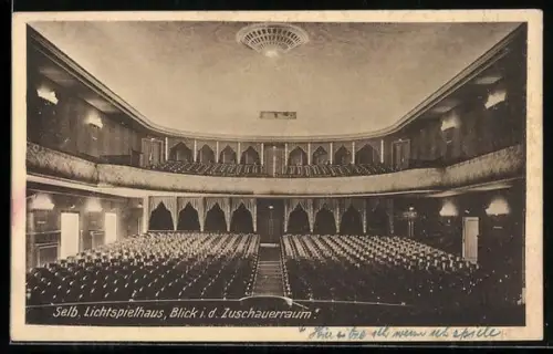 AK Selb, Lichtspielhaus, Blick in den Zuschauerraum