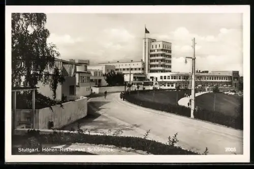 AK Stuttgart, Höhen-Restaurant Schönblick, Bauhaus
