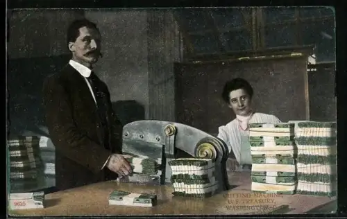 AK Washington D.C., Cutting Machine in the U. S. Treasury