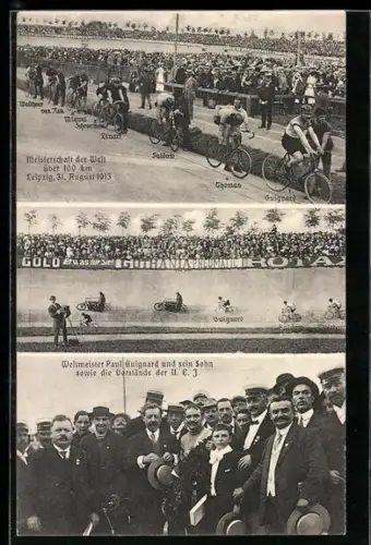 AK Leipzig, Meisterschaft der Welt 1913, Thomas, Guignard, Saldow