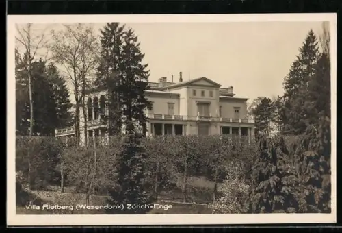 AK Zürich-Enge, Villa Rietberg