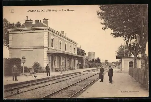 AK Pannecot /Nièvre, La Gare