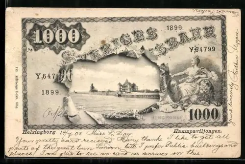 AK Helsingborg, Hamnpaviljongen, Geldscheinpassepartout