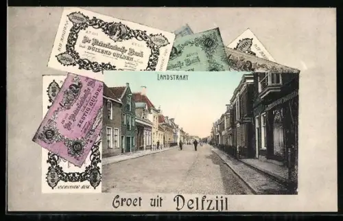 AK Delfzijl, Landstraat, Geldscheinpassepartout