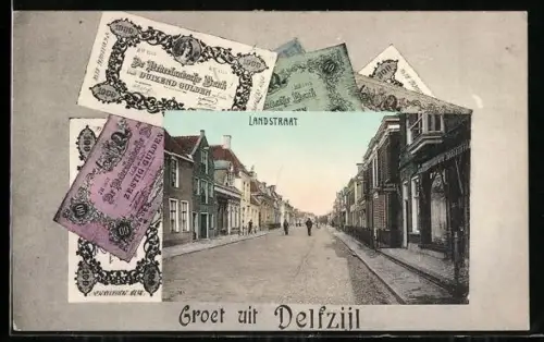 AK Delfzijl, Landstraat, Geldscheinpassepartout