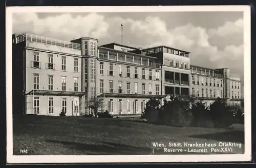 AK Wien XVI, Städt. Krankenhaus Ottakring, Reserve-Lazarett Pav.XXVI