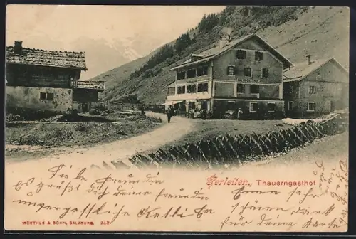AK Ferleiten, Blick zum Thauerngasthof