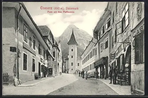 AK Eisenerz, Platz mit dem Pfaffenstein