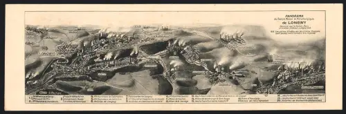 Klapp-AK Longwy, Panorama du Bassin Minier & Métallurgique