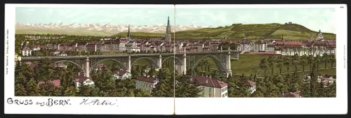 Klapp-Lithographie Bern, Totalansicht mit Umgebung