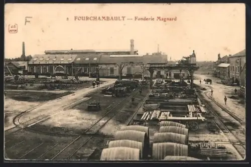AK Fourchambault, Fonderie Magnard et voies ferrées industrielles