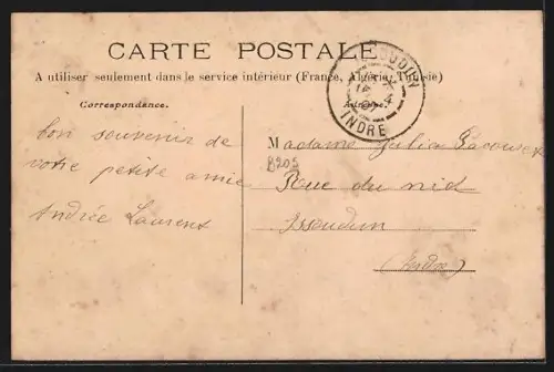 AK Saint-Révérien, La taille des pavés de grès