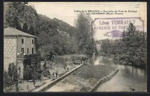 AK Chambon, Callee de la Briance, Vue prise du Pont de St-Paul