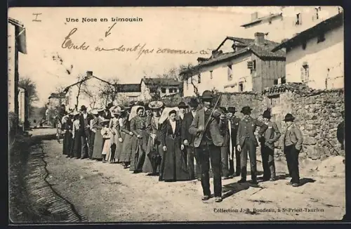 AK Saint-Priest-Taurion, Une Noce en Limousin