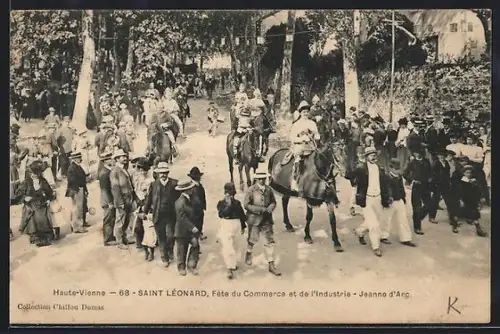 AK Saint Léonard, Fête du Commerce et de l`Industrie Jeanne d`Arc