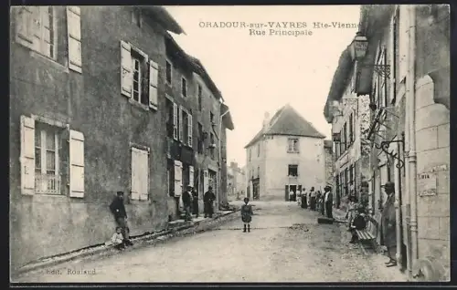 AK Oradour-sur-Vayres /Hte-Vienne, Rue Principale
