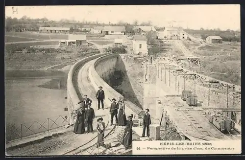 AK Néris-les-Bains /Allier, Perspective de la prise d`eau de Commentry