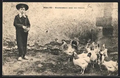 AK Moulins, Bourbonnais avec ses poules