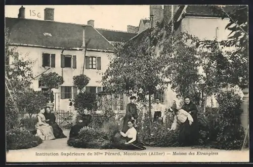 AK Montlucon /Allier, Institution Supérieure de Mlle Pérard, Maison des Étrangères