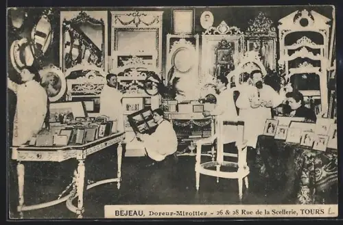 AK Tours, Atelier de Bejeau Doreur-Miroitier, 26 & 28 Rue de la Scellerie