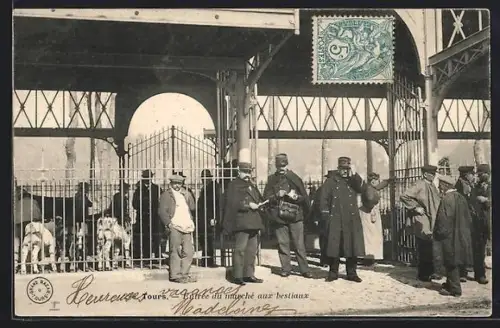AK Tours, Entrée du marché aux bestiaux