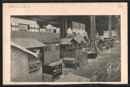 AK Langeais, Établissements avicoles avec poulaillers alignés sous abri